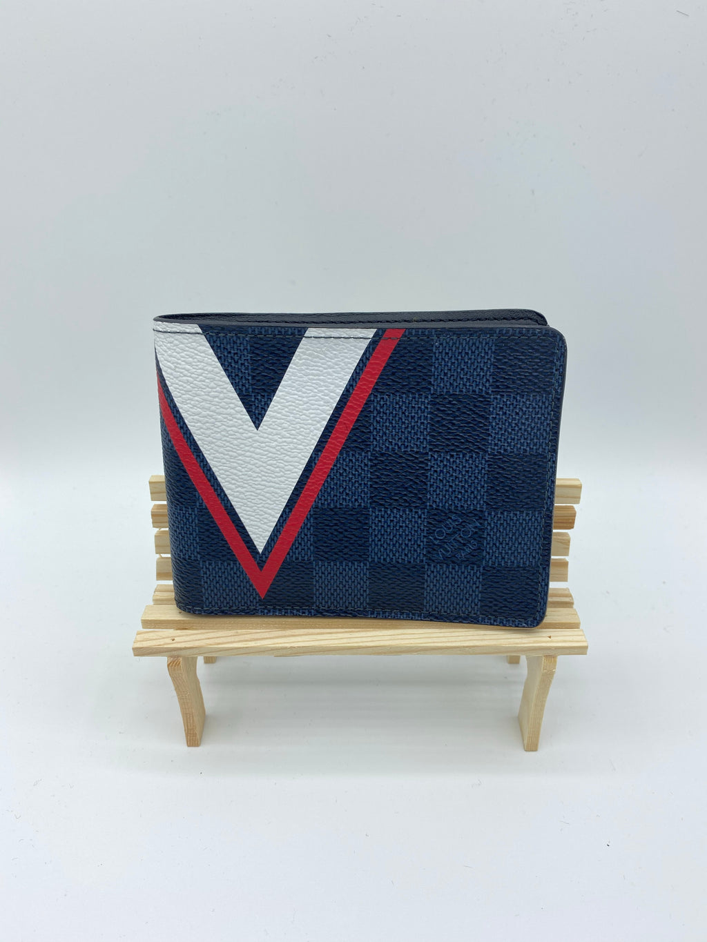 Louis Vuitton Slender Wallet In Damier Cobalt Lv Cup