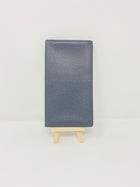 LOUIS VUITTON BLACK TAIGA LEATHER LONG WALLET