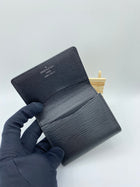 LOUIS VUITTON BLACK EPI LEATHER CARD CASE