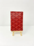 GOYARD RED CHEVRON ST. PIERRE WALLET
