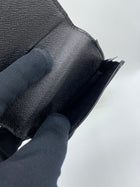LOUIS VUITTON BLACK EPI LEATHER CARD CASE