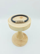 LOUIS VUITTON BLACK TAIGA DIGIT BRACELET