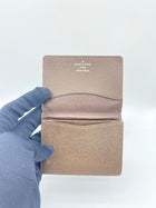 LOUIS VUITTON BROWN TAIGA LEATHER CARD CASE