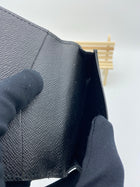 LOUIS VUITTON BLACK EPI LEATHER CARD CASE
