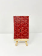 GOYARD RED CHEVRON ST. PIERRE WALLET