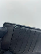 LOUIS VUITTON BLACK DAMIER INFINI BRAZZA WALLET