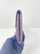 LOUIS VUITTON PURPLE EMPREINTE LEATHER JOSEPHINE WALLET