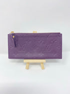 LOUIS VUITTON PURPLE EMPREINTE LEATHER JOSEPHINE WALLET