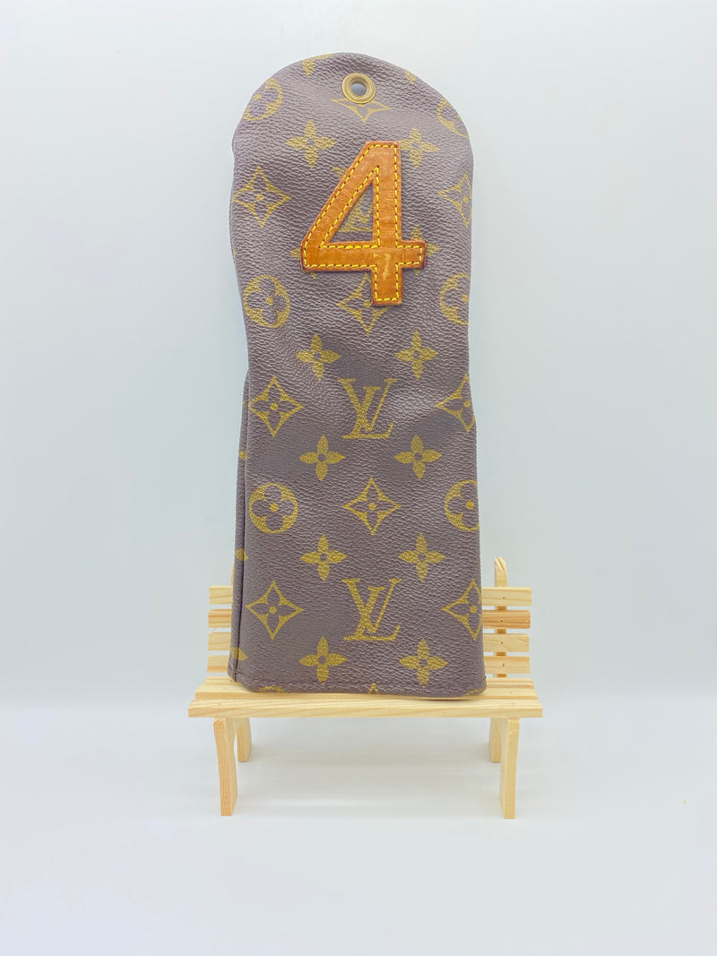 LOUIS VUITTON BROWN MONOGRAM "4" GOLF HEADCOVER