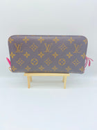 LOUIS VUITTON BROWN MONOGRAM PINK TRIM INSOLITE LONG WALLET