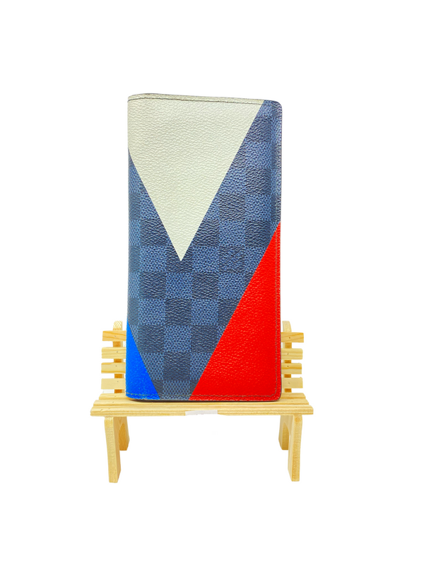 LOUIS VUITTON AMERICAS CUP DAMIER COBALT BRAZZA WALLET