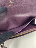 LOUIS VUITTON PURPLE EMPREINTE LEATHER JOSEPHINE WALLET