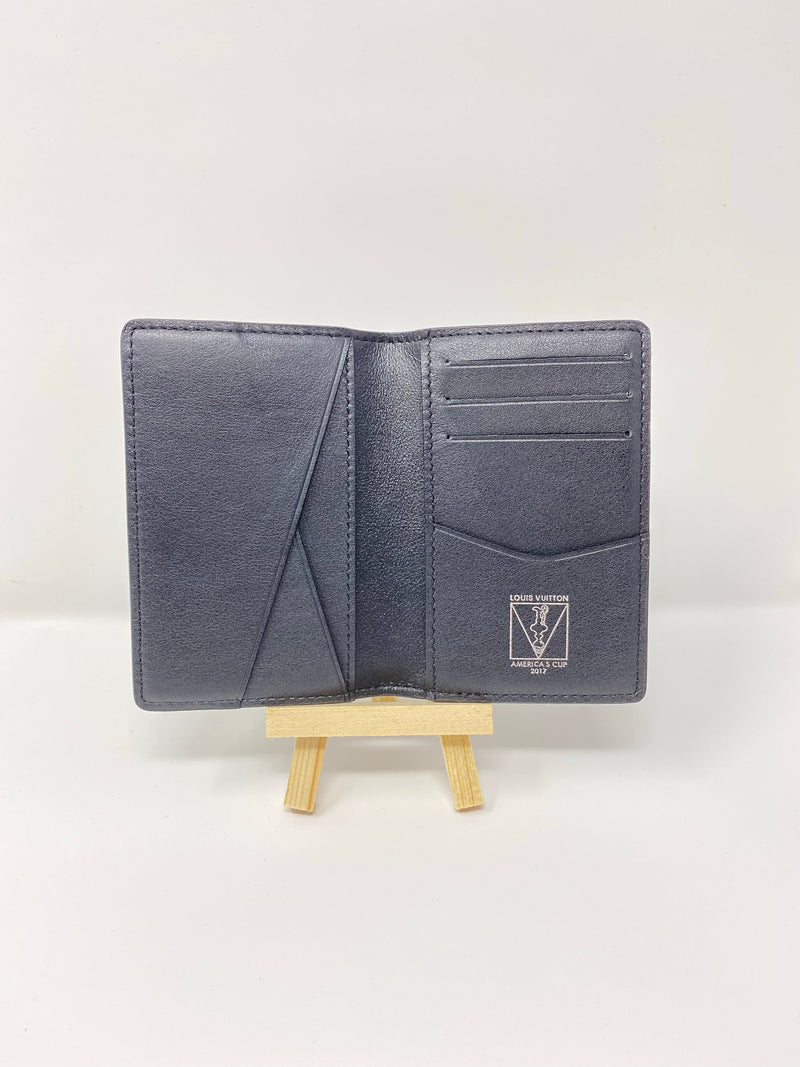 Louis Vuitton Leather Pocket Organizer - Purple Wallets