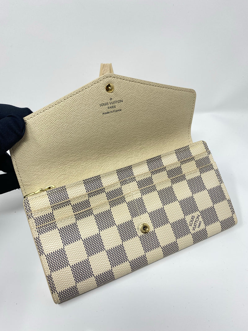 LOUIS VUITTON DAMIER AZUR SARAH WALLET